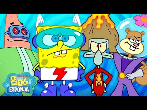 Bob Esponja | 50 minutos das melhores parcerias do Bob Esponja! 🤝 | Bob Esponja em Português