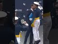 JD Vance chest bumps with US Air Force graduating cadet