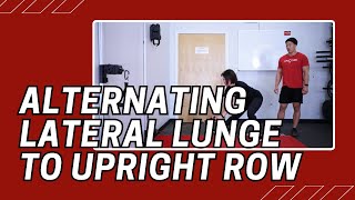 Alternating Lateral Lunge to Upright Row | Cable Machine Exercise