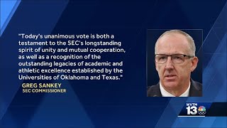 SEC invites Oklahoma, Texas to join league in 2025