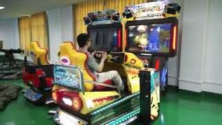 Full motion 3D Sky Raid simulation racing shooting 2 in 1 game machine with motion seat screenshot 3