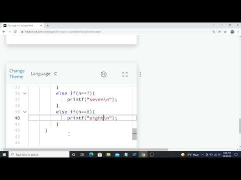 For  Loop IN C|| HACKERRANK C SOLUTION