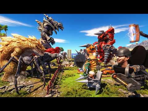 Skibidi Toilet Titans vs Monster X Army - Who Wins This Giant Monster War in ARBS?
