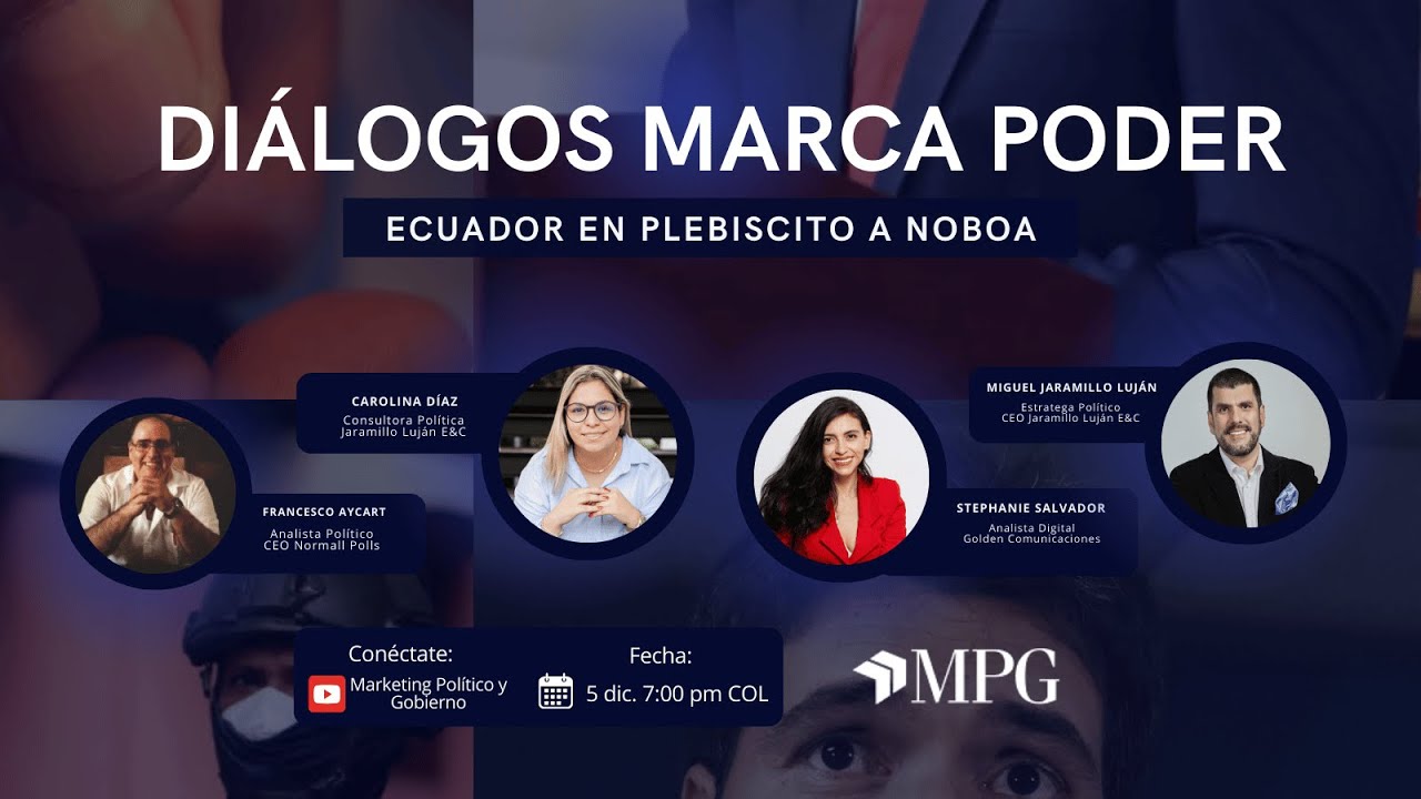 Diálogos Marca Poder: ECUADOR en plebiscito a NOBOA