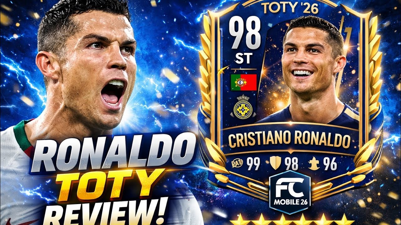 🐐 ¡EL GOAT LLEGÓ! Review Cristiano Ronaldo TOTY 26 FC Mobile