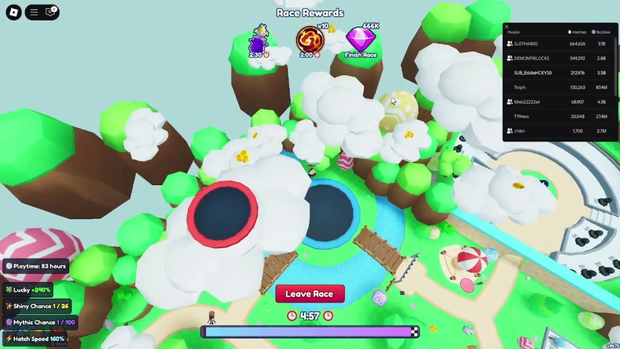 Bubble Gum Simulator Infinity Easter Egg Hunt Egg Locations