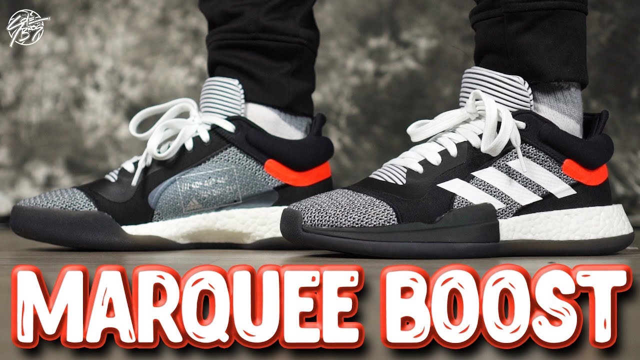 adidas marquee boost low core black cloud white