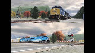 Trainz Runby - CSX And Conrail Manifest Trains