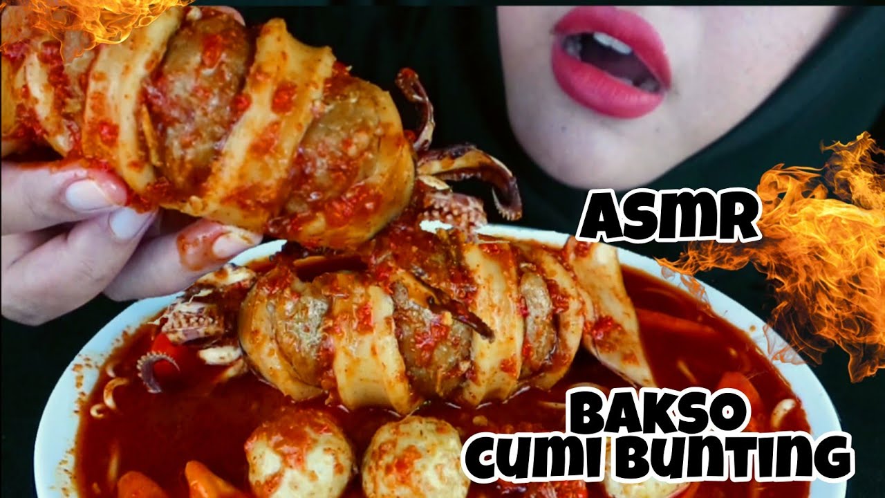 ASMR BAKSO CUMI BUNTING VIRAL KUAH MERCON | ASMR MUKBANG ...