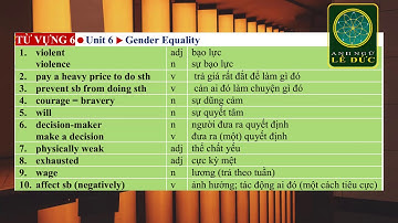 E10 UNIT 6 TỪ VỰNG TOÀN TẬP