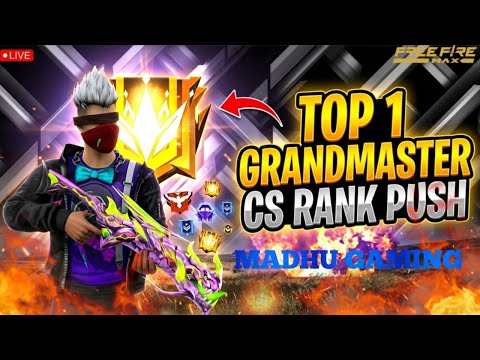 #MADHUGAMING IS LIVE CS RANK PUSH GRANDMASTER TOP 1 SEASON 37 # TELUGU