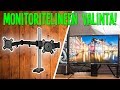 KUINKA VALITA MONITORITELINE! - Setup siistimmäksi monitorivarsilla!