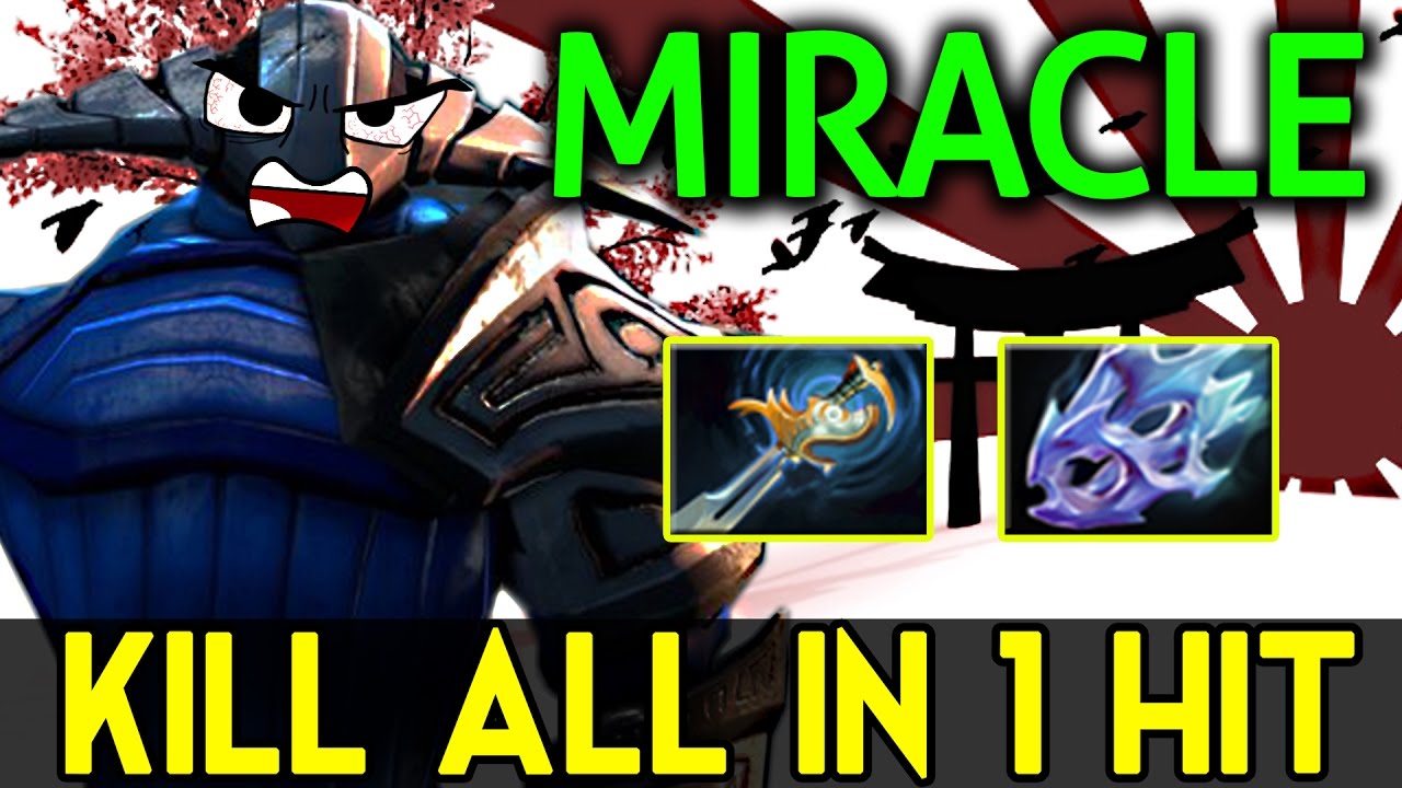 Miracle- Dota2 [Sven] Kill All In 1 Hit with Echo Sabre