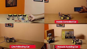 3-in-1 Arduino Car Build! | Bluetooth, Obstacle Avoider & Line Follower 🚗✨