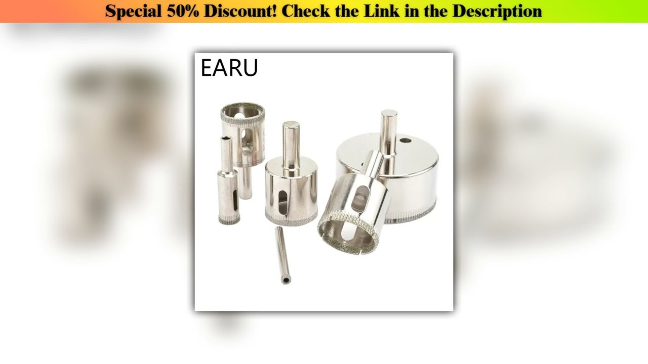 Flash Sale Diamond Coated Drill Bit Set 3-100mm Diamond Tools Hole Saw Use for Glass Ceramic Marble