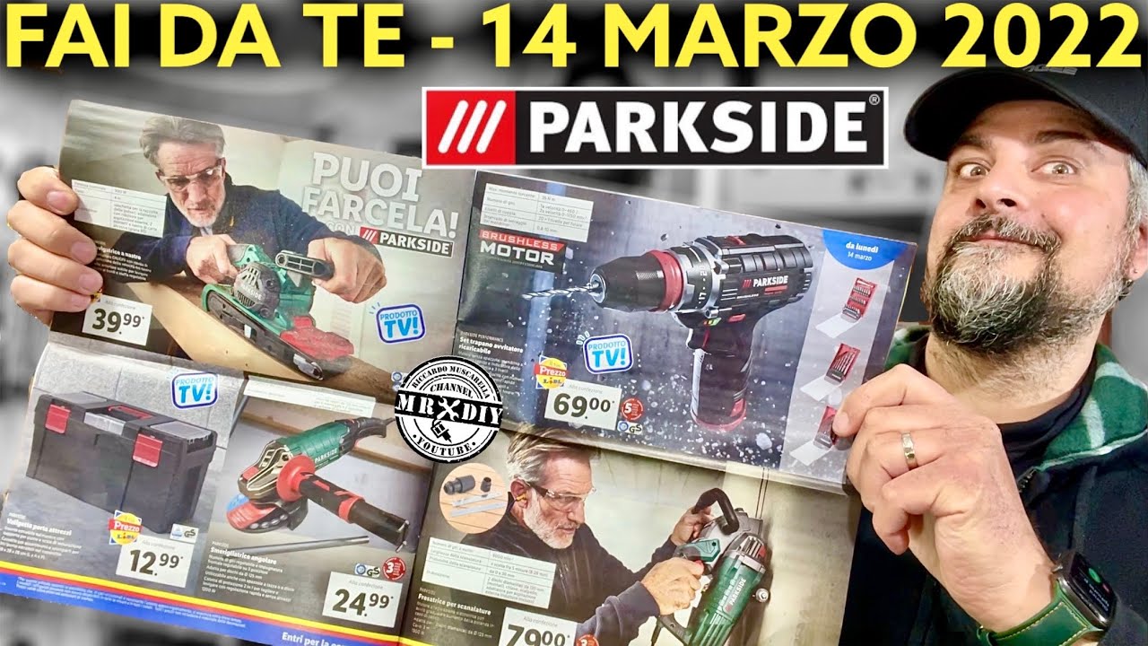 Volantino fai da te parkside lidl 14 marzo 2022. Avvitatore 12V con  mandrino separabile performance - YouTube