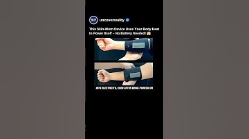 This Skin Worn Device Uses Your Body Heat To Power Itself. No Battery Needed. Know How #tech #shorts