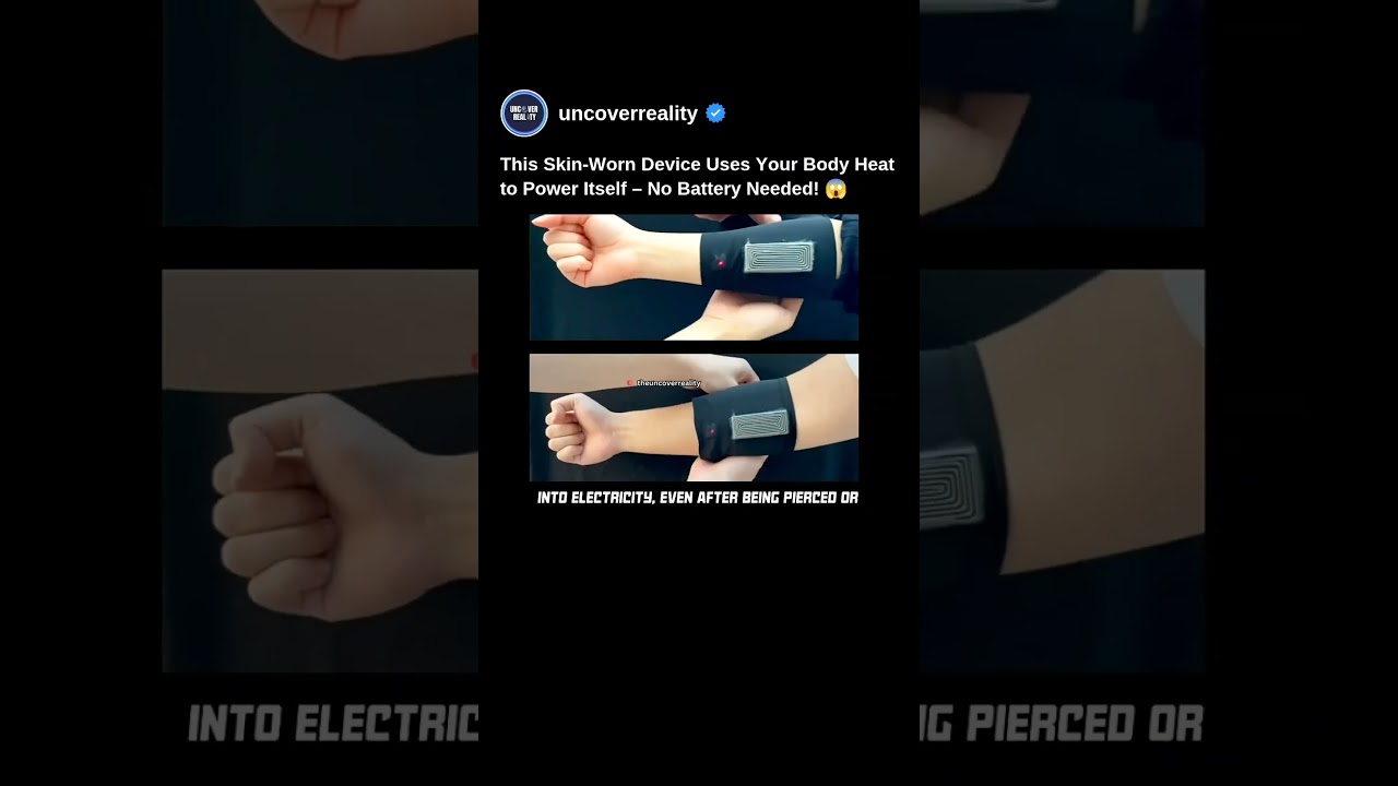 This Skin Worn Device Uses Your Body Heat To Power Itself. No Battery Needed. Know How 