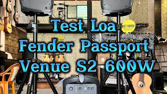 Fender Passport Venue Series 2 600W PA System, Black | Gear4music ...