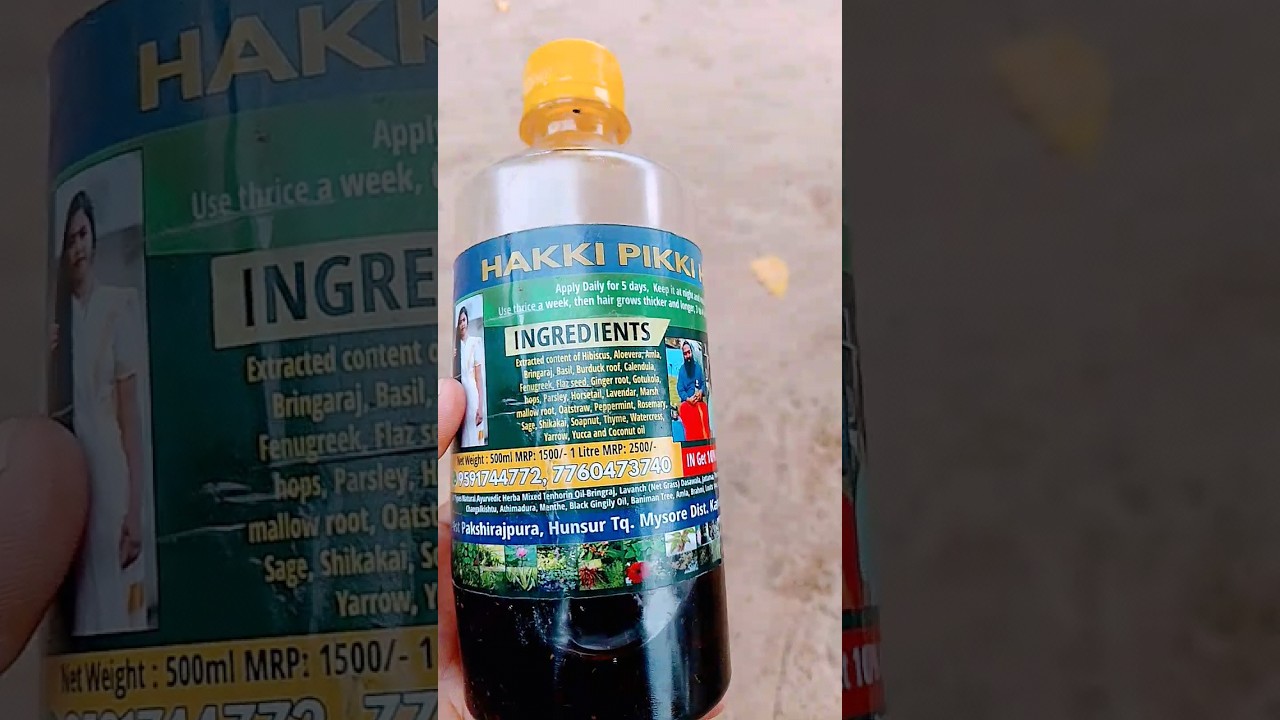 HALKI PIKKI HAIR OIL RESULT SHOW VIRAL VIDEO