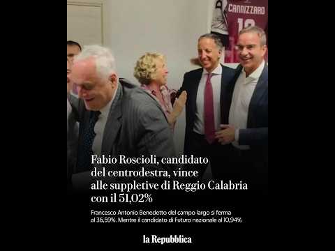 Video Elezioni a Reggio Calabria, la vittoria di Roscioli alle suppletive. Il candidato di Vannacci al 10%