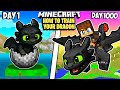 I Survived 1000 Days in HOW TO TRAIN YOUR DRAGON in Minecraft