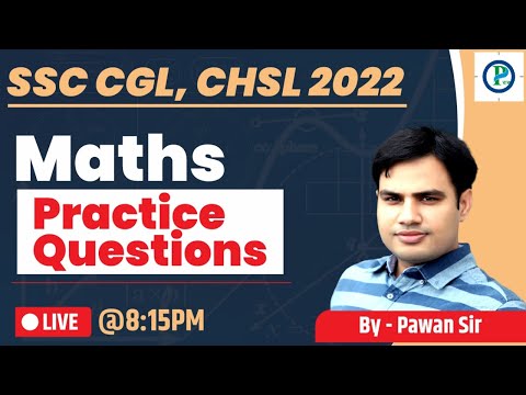Live Practice Session #9 | Maths For SSC CGL 2021, SSC CHSL 2021 | By Pawan Rao