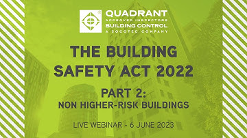 The Building Safety Act - Part 2 - Non higher-risk buildings - Live Webinar