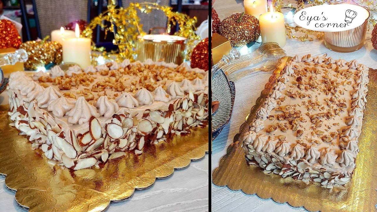 كيكة المناسبات الفاخرة اقتصادية و سهلة - gateau moka facile
