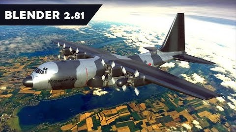 3D Modeling C-130 Aircraft in Blender 2.81 - Blender Plane Modeling