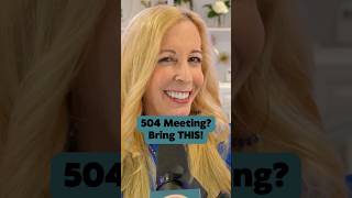 504 Meeting? Bring THIS!