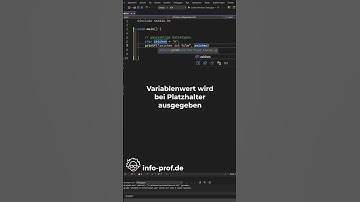 Variable für char in C anlegen und ausgeben