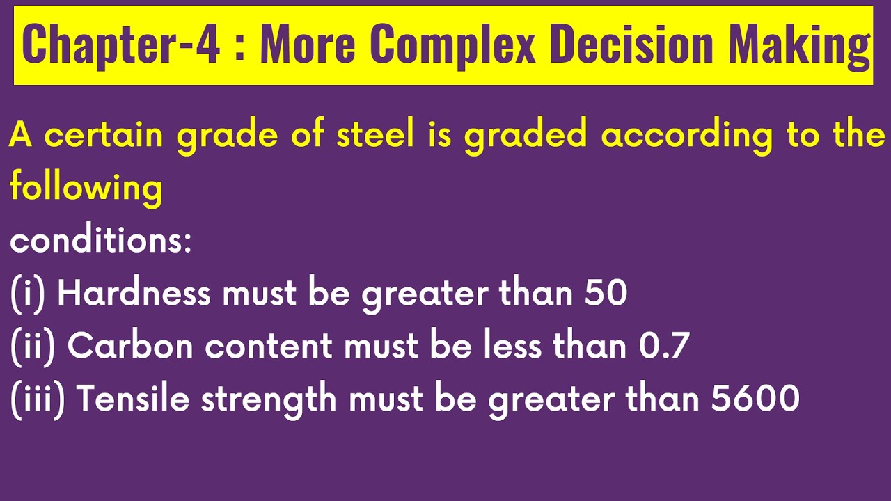 A certain grade of steel is graded according to the following