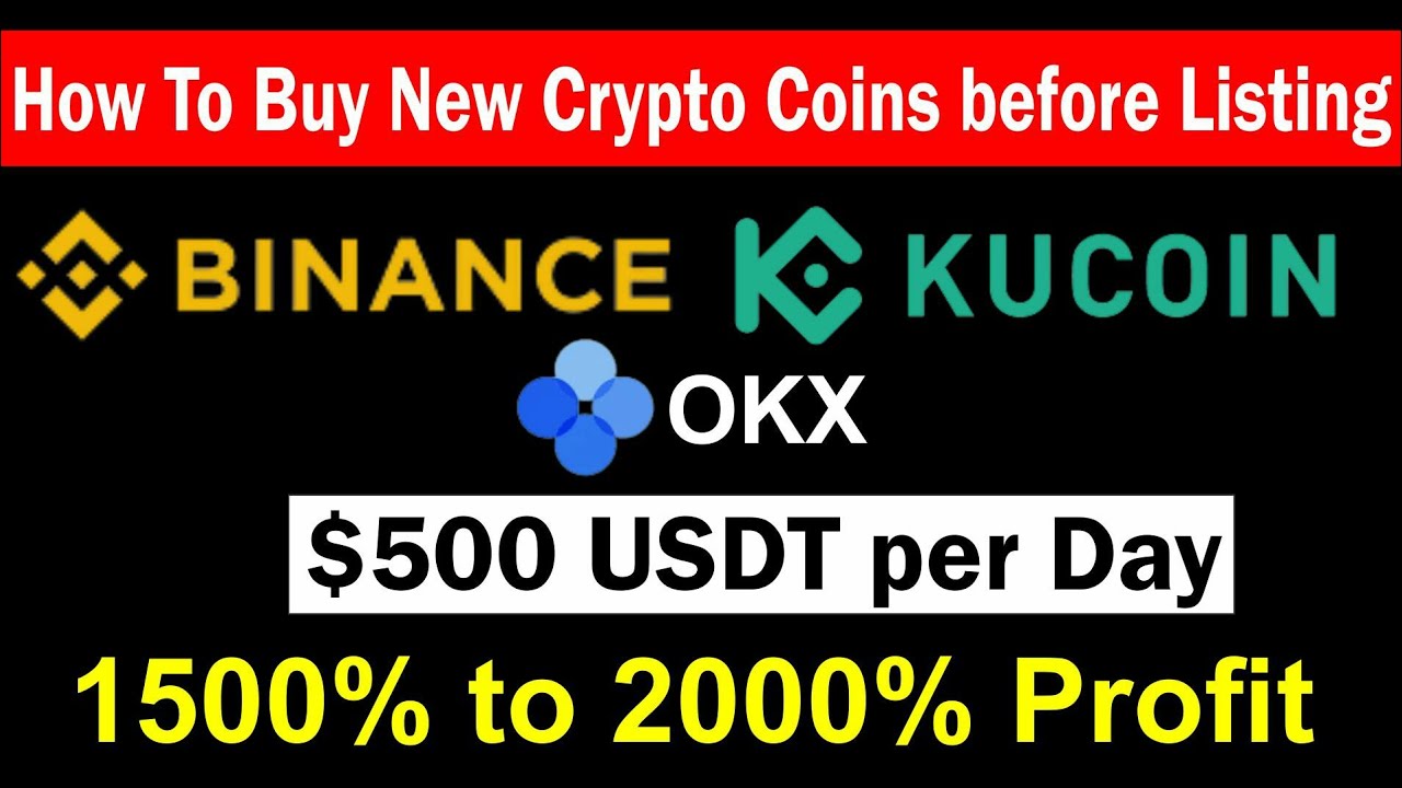 how to buy new crypto coins before listing on binance, kucoin and okx ...