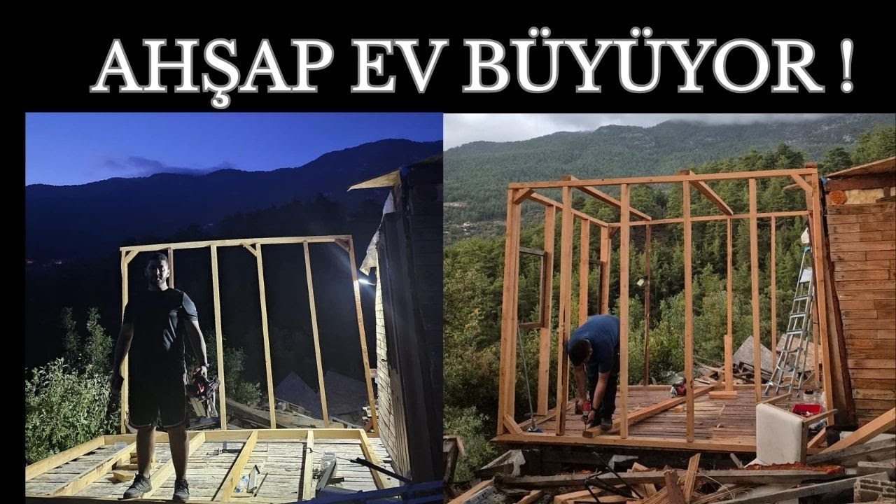 Ahşap Evimize Yeni Oda! | Düşük Maliyetle Yeni Oda İnşaatı Başladı | Bahçemize Tuvalet Kabini aldık!