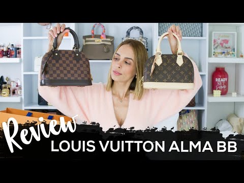 Louis Vuitton Alma BB Damier Ebene VS Monogram Comparison Review 