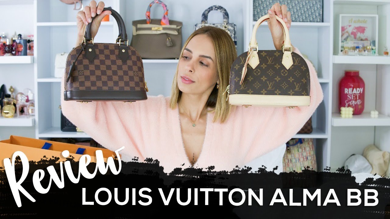 LOUIS VUITTON ALMBA BB DAMIER EBENE UNBOXING 2022  FIRST IMPRESSIONS,  QUALITY ISSUES & MOD SHOTS 