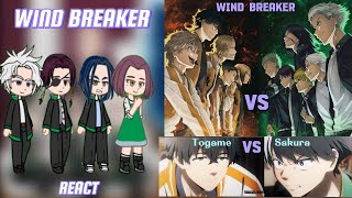 // WIND BREAKER REACT TO SAKURA VS TOGAME // PART 2/?