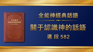 全能神經典話語《關于認識神的話語》選段582