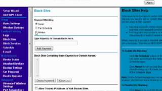 How to block web sites on your router