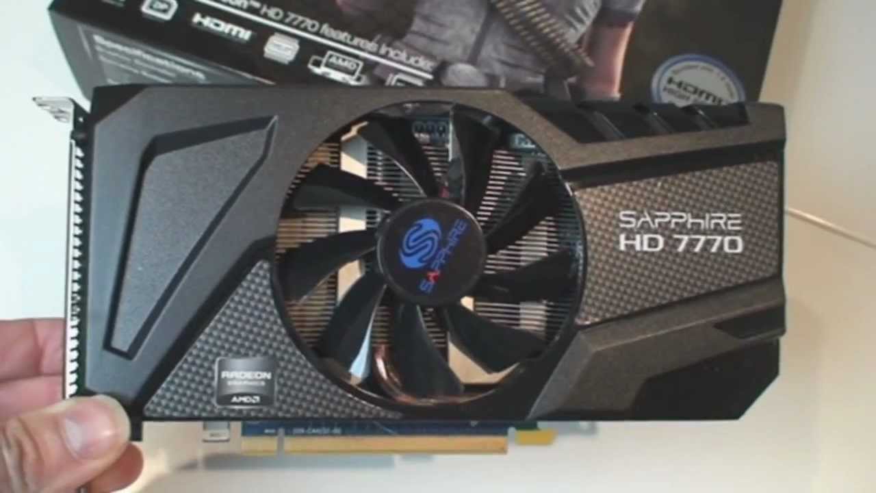 Sapphire Hd Radeon 7770 Oc Ghz Edition Graphics Card Review Youtube