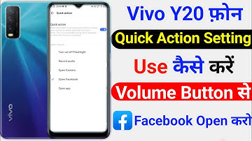 Vivo Y20 Quick Action Setting | How To Use Quick Action Setting On Vivo Y20