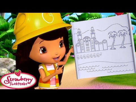 Rosita Fresita 🍓 ¡Construyamos una playa rosa! 🍓 Animados Completo en Español
