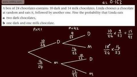 Statistics S1 - (S1) - Probability (10) - Using Tree Diagrams (GCSE Revision)