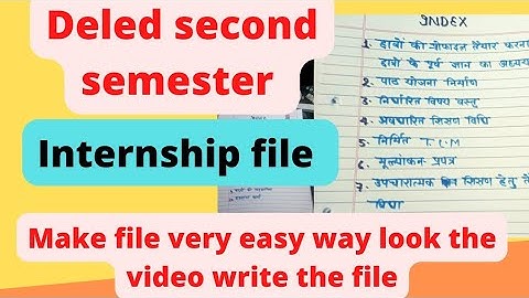 @deled #deled second semester #internship  file
