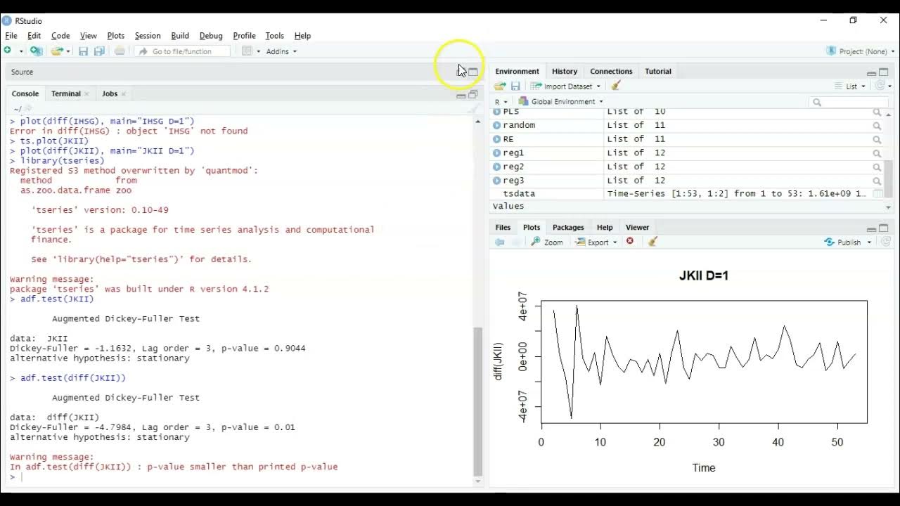 ARIMA R studio dari ambil data sampai forecast (part 1 of 2) - YouTube