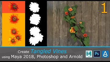 Create Tangled Vines in Maya/Photoshop/Arnold (1/3)