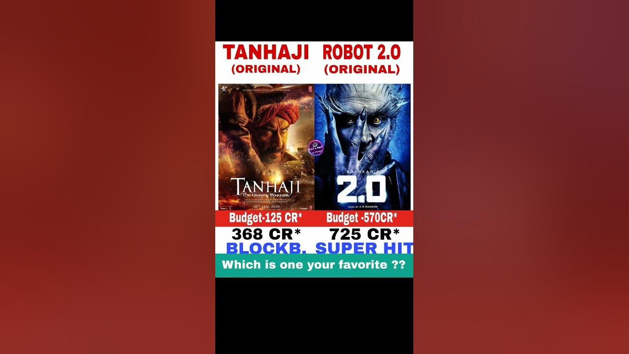 tanhanji-vs-robot-2-o-movie-comparison-box-office-collection