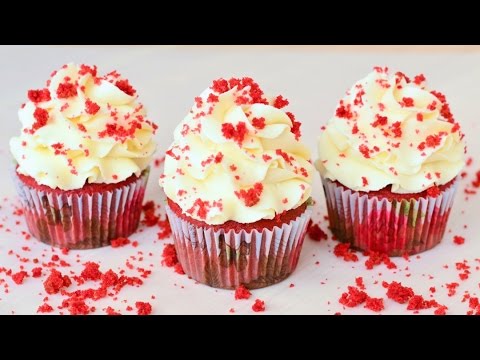 Капкейки Красный бархат ☆ Red velvet cupcakes