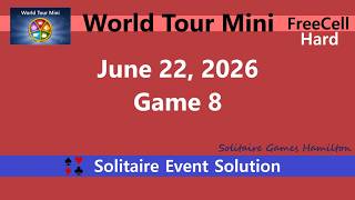 World Tour Mini Game #8 | June 22, 2026 Event | FreeCell Hard screenshot 5